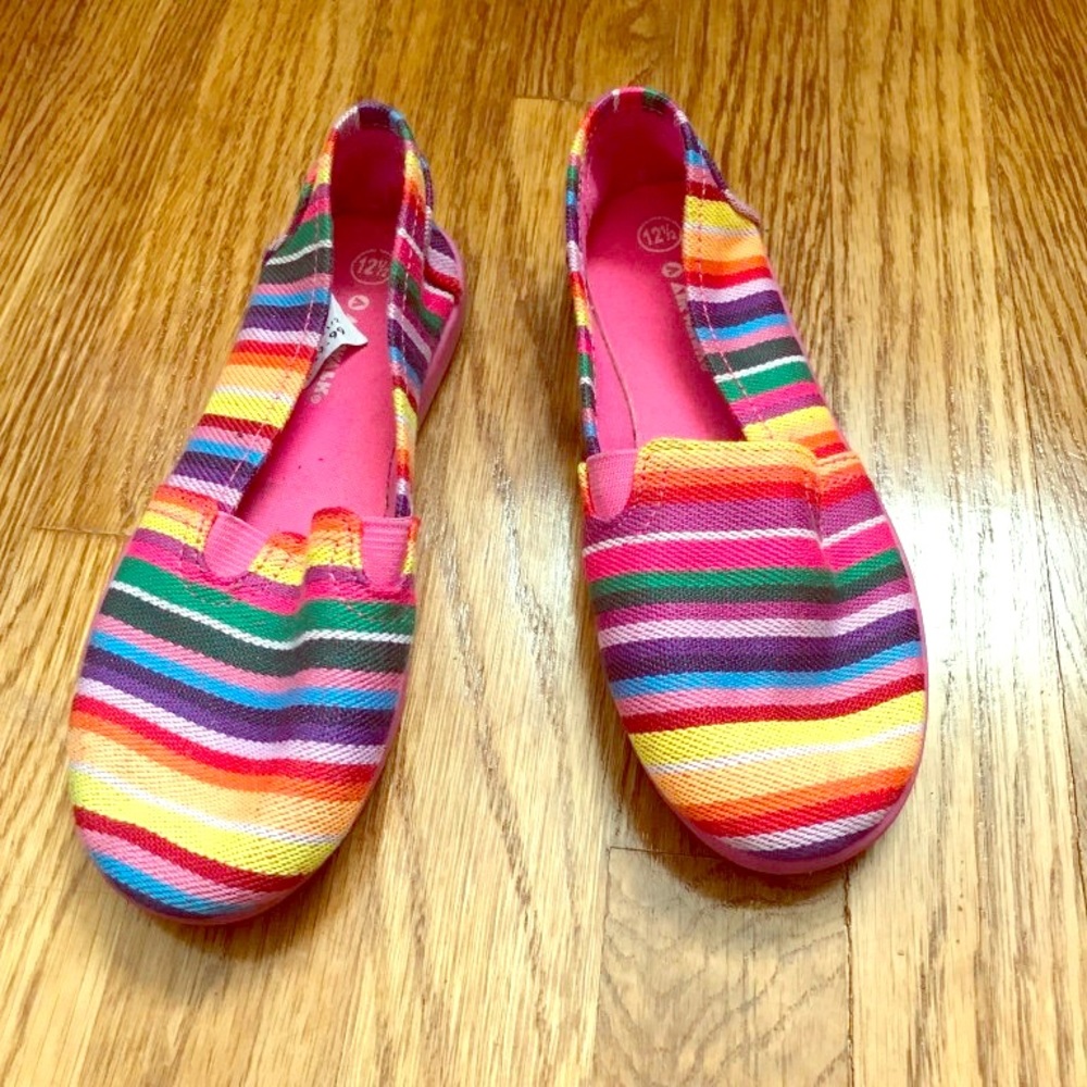 Like New Girls Colorful Casual Slip-on (worn once)